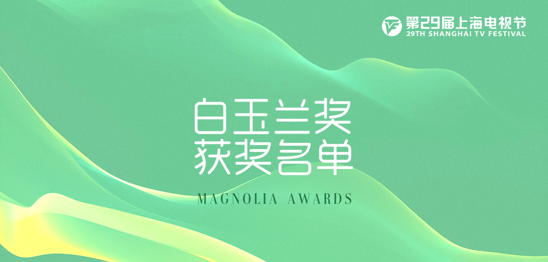 Winners of the 29th Shanghai TV Festival Magnolia Awards